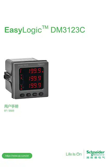 schneider施耐德DM3123C 用户手册
